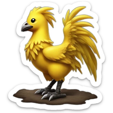 Final fantasy 7 chocobo sticker