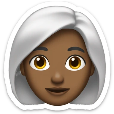 Una persona de cabello negro y piel media clara sticker