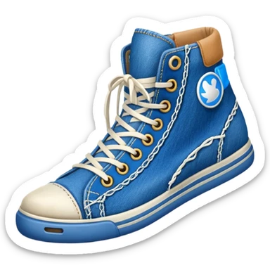 jean shoes sticker
