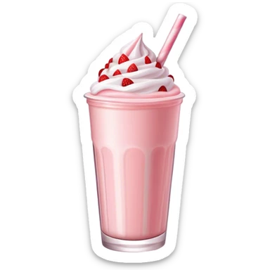 Strawberry milkshake  sticker