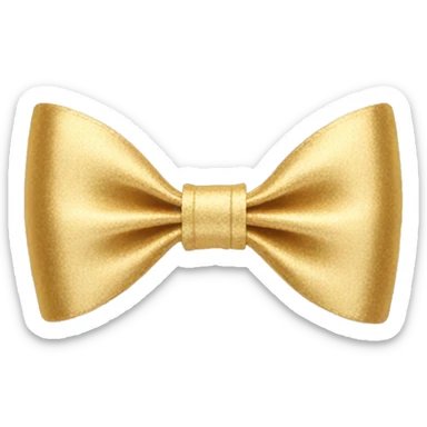 gold bow hair clip  sticker