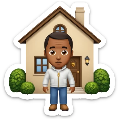 Diddy coming into a house sticker