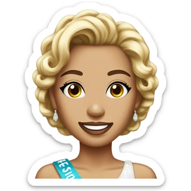 Beauty Pageant Winner sticker