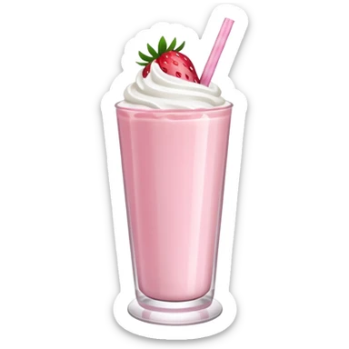 Milkshake çilekli sticker