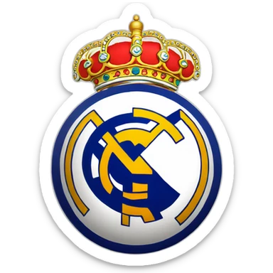 Réal madrid logo sticker