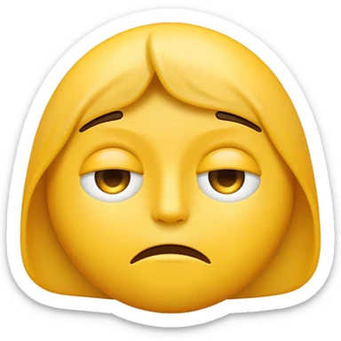 Emoji fatigué  sticker