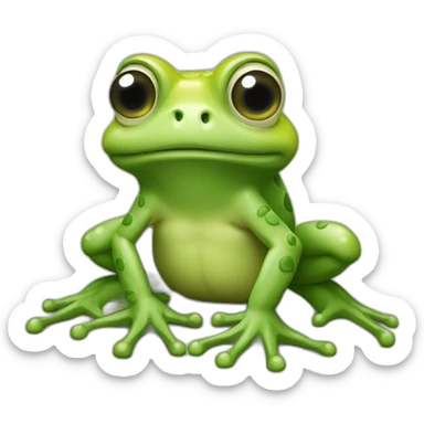 crâne de grenouille sticker