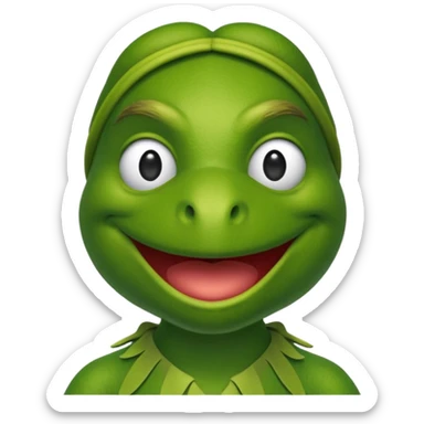 Kermit the frog sticker
