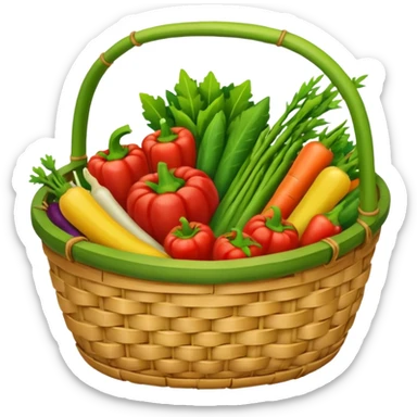  bamboo-basket vegetable sticker