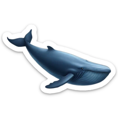 a enormous whale sticker