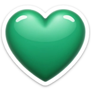 Make darker green heart emoji heart💚 sticker