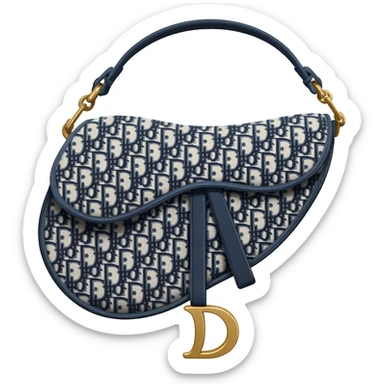 dior saddle bag sticker