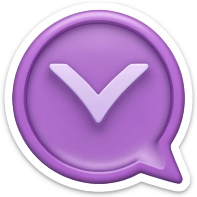 Lilac Checkmark sticker