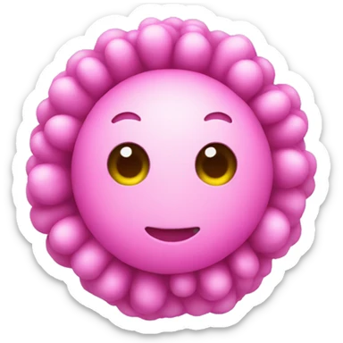 pink biology icon sticker