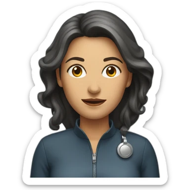 Woman on a lead sticker