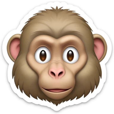 I need a baboon emoji version of my contact Adrienne  sticker
