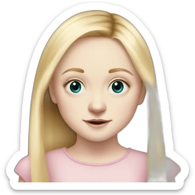 child dakota fanning sticker