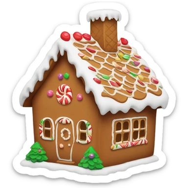gingerbread house  sticker