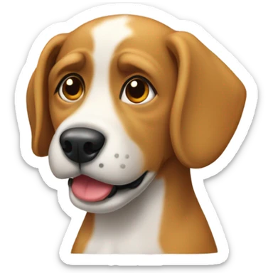 Un perro enfadado sticker