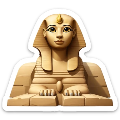 Great Sphinx of Giza, no frame sticker