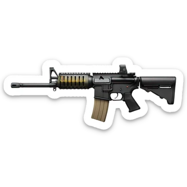 m16a4 rifle sticker