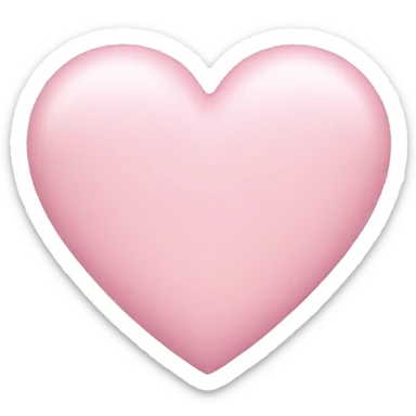Pastel pink heart sticker