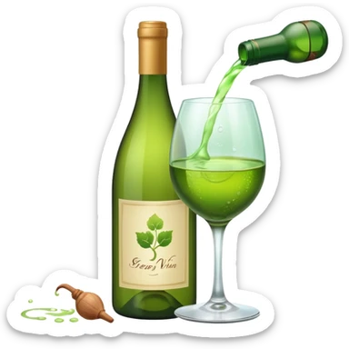 green wine emotivon sticker