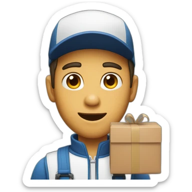 Delivery boy sticker