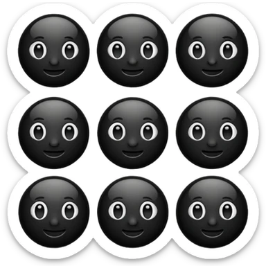 black eoji sticker