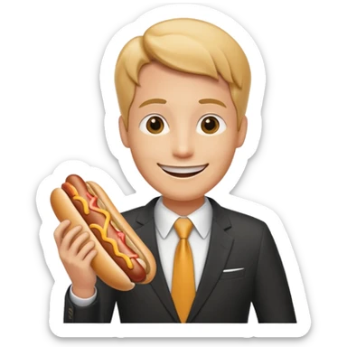 a person awde wanking while jumping off a building while making hotdogs on a pinetree sticker