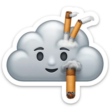 Cigarette Smoke sticker