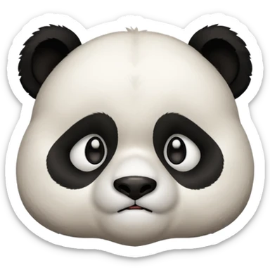 Grumpy panda sticker