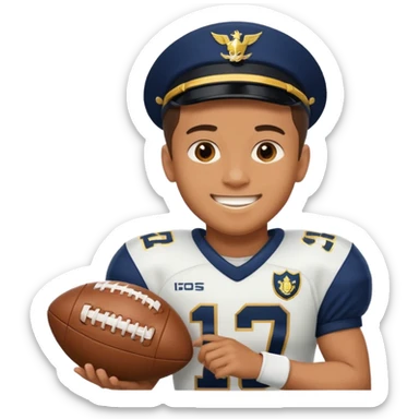 Naval academy football goat sticker