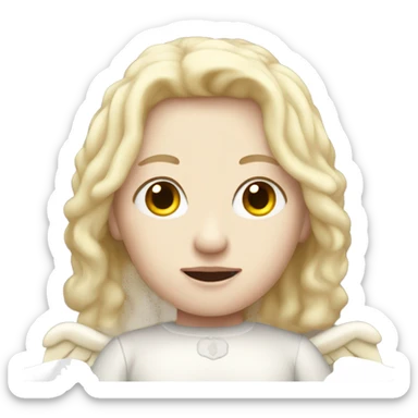 Angels with pale skin  sticker