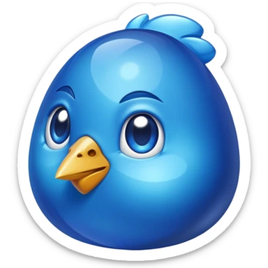 Sapphire Gem hen sticker