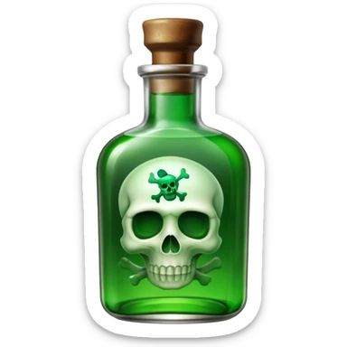 Poison Bottle sticker