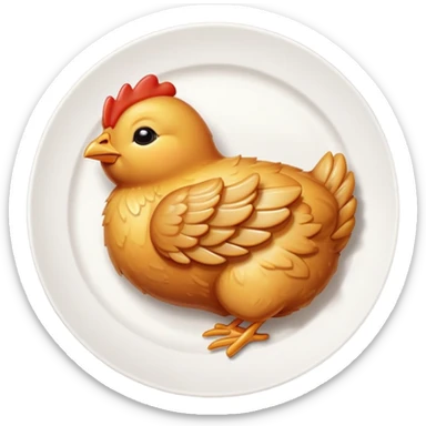 Sleeping baby chicken wing sticker