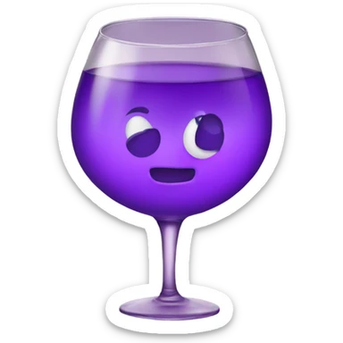 Drinking purple sprite sticker