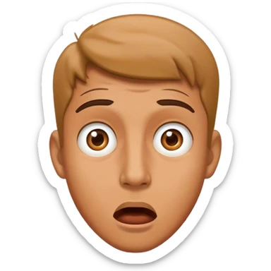 Hombre asombrado  sticker