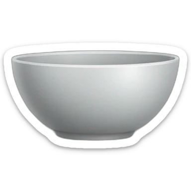empty grey bowl sticker