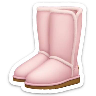 light pink uggs sticker