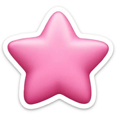 estrella rosada sticker