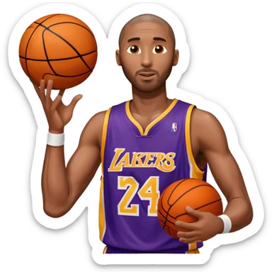 kobe bryant shooting  sticker