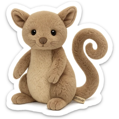 jellycat stuffed plush australian ringtail possum sticker
