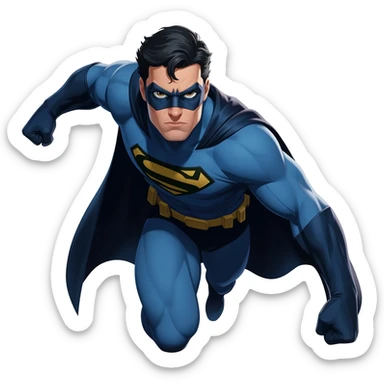 superhero dc sticker
