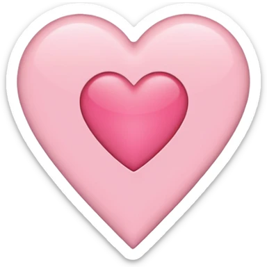 light pink location pin with a heart in the center sticker