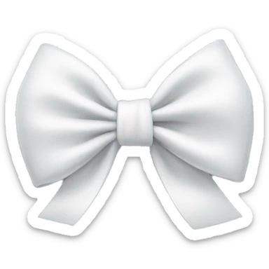 white bow sticker