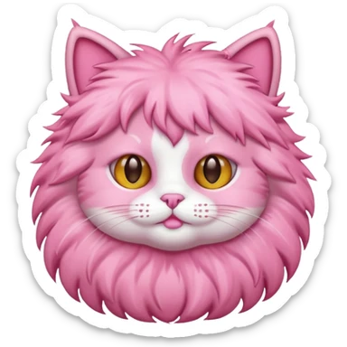 Little pink cat sticker