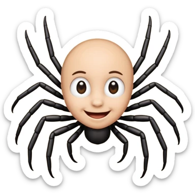 itsy bitsy spider Nursery Rhyme Character sticker