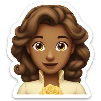 beauty and the beast belle sticker